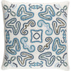Cream, Sky Blue, Navy, Teal, Bright Blue / Down Feather / 18 x 18 x 4
