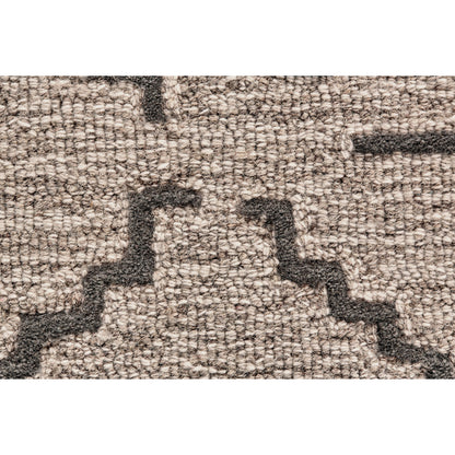 Enzo Transitional Geometric Rug - 8732F by Feizy in black, taupe, gray. Made from wool in a unique style.