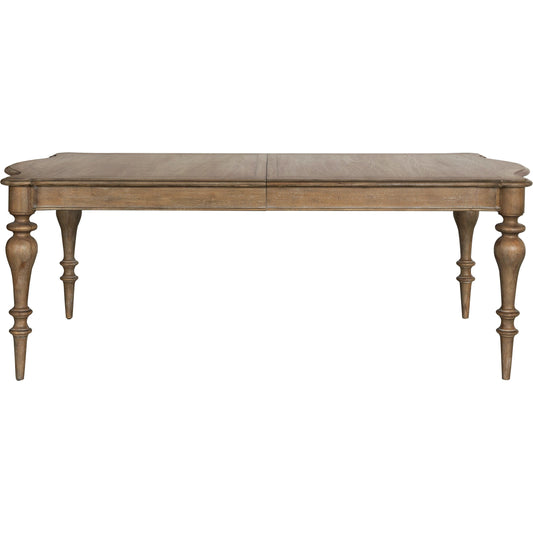 Weston Hills Table by Pulaski Furniture in flax seed. Made from hardwood solids, hickory veneers in a traditional style.
