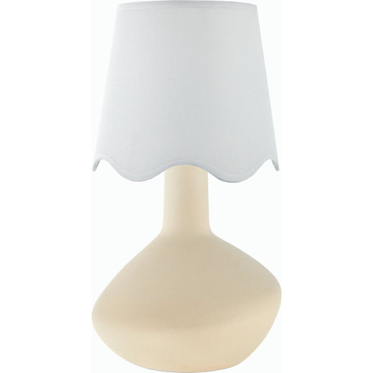 Aviara Table Lamp by Livabliss in high gloss. Made from ceramic, rattan, metal in a modern style.