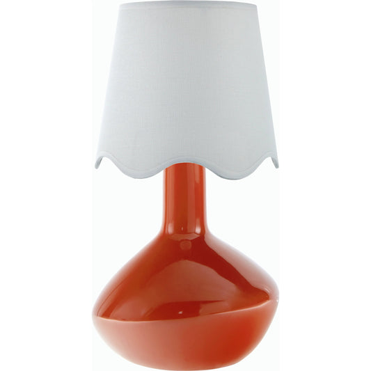Aviara Table Lamp by Livabliss in high gloss. Made from ceramic, rattan, metal in a modern style.