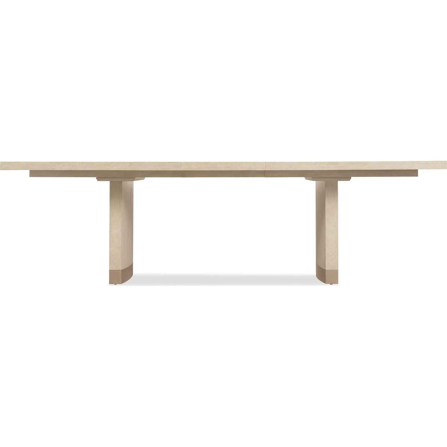 002 SI-2353952 | Additional Silo | Westwood Rectangle Dining Table with Two 20-inch Leaves by Hooker Furniture in light wood and polished limestone. Made from oak veneers, metal, resin in a transitional style.