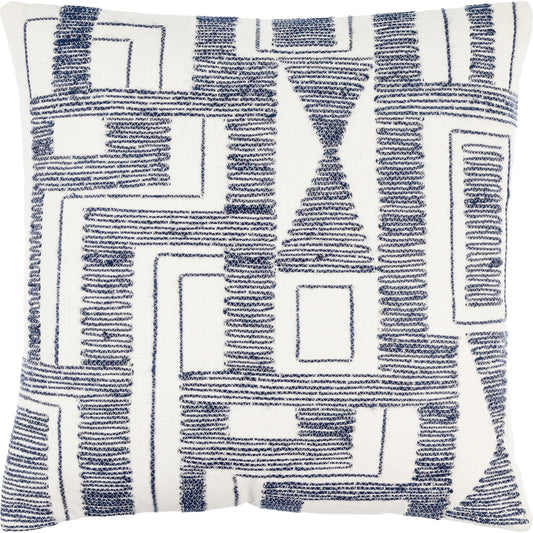 Alvarez Pillow - 476308 by Surya in off-white, metallic - silver, light silver, nickel, sage, old lavender. Made from front: 100% cotton, back: 100% cotton in a modern style.
