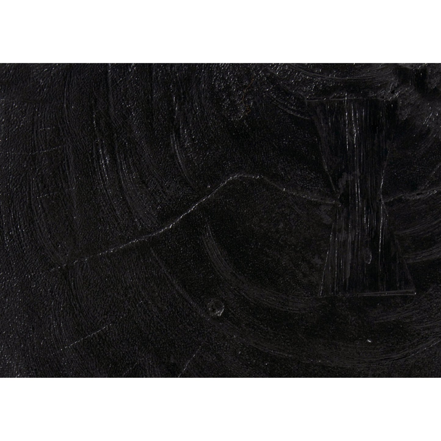 003 SI-1975429 | Closeup | Achebe Side Table by Noir in burnt black. Made from munggur in a modern style.