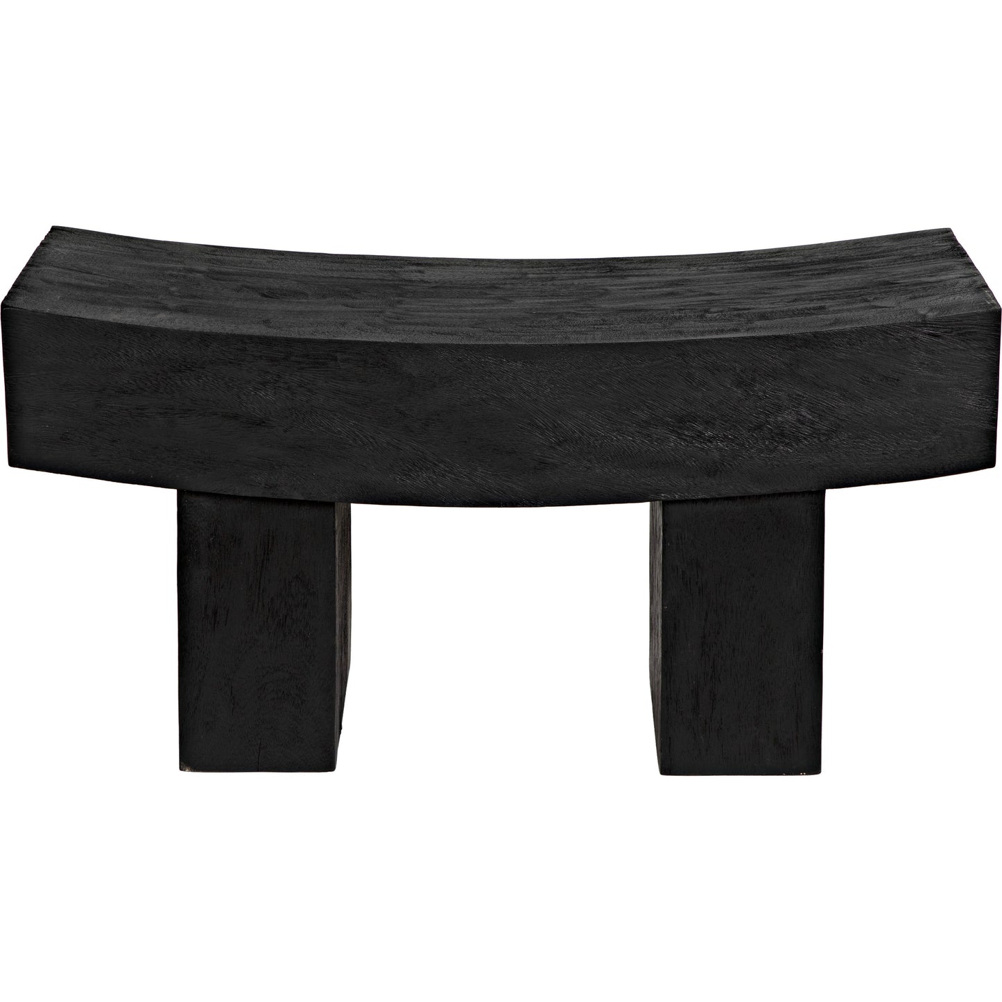 002 SI-2018523 | Additional Silo | Bow Bench by Noir in burnt black. Made from munggur in a modern style.