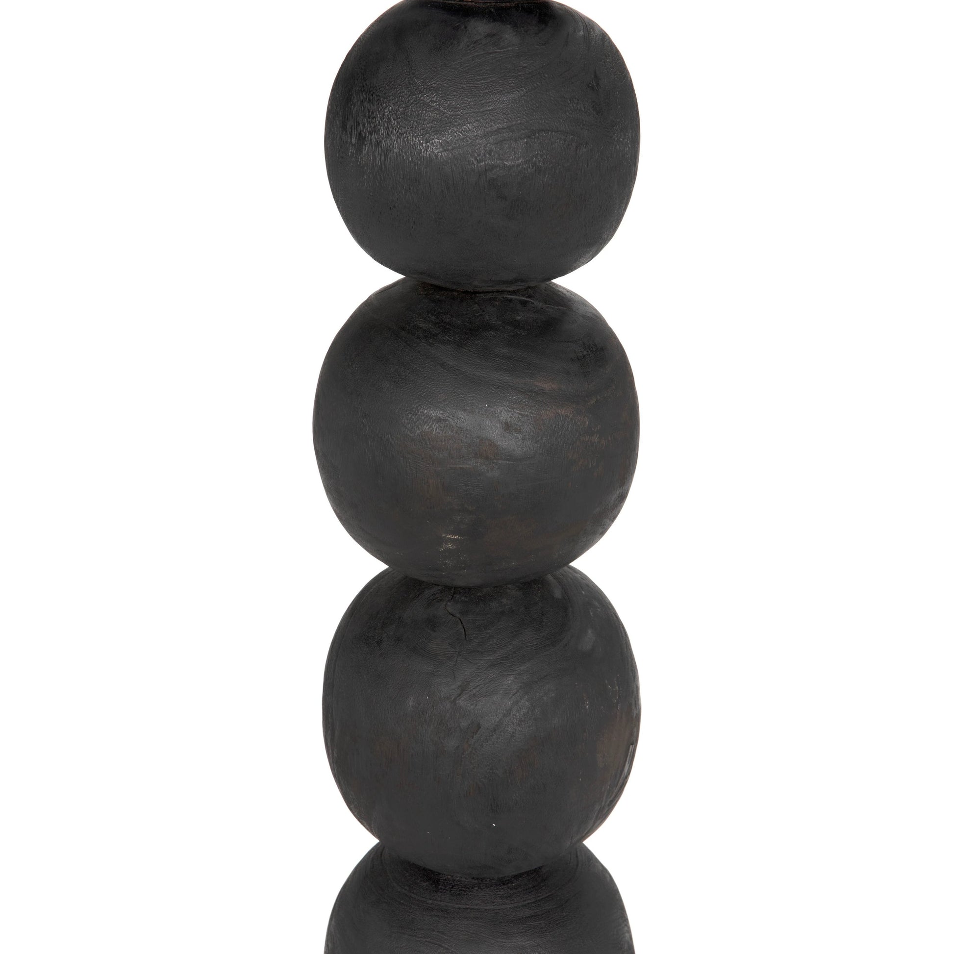 Alpha by Noir in burnt black. Made from munggur and industrial steel in a modern style.