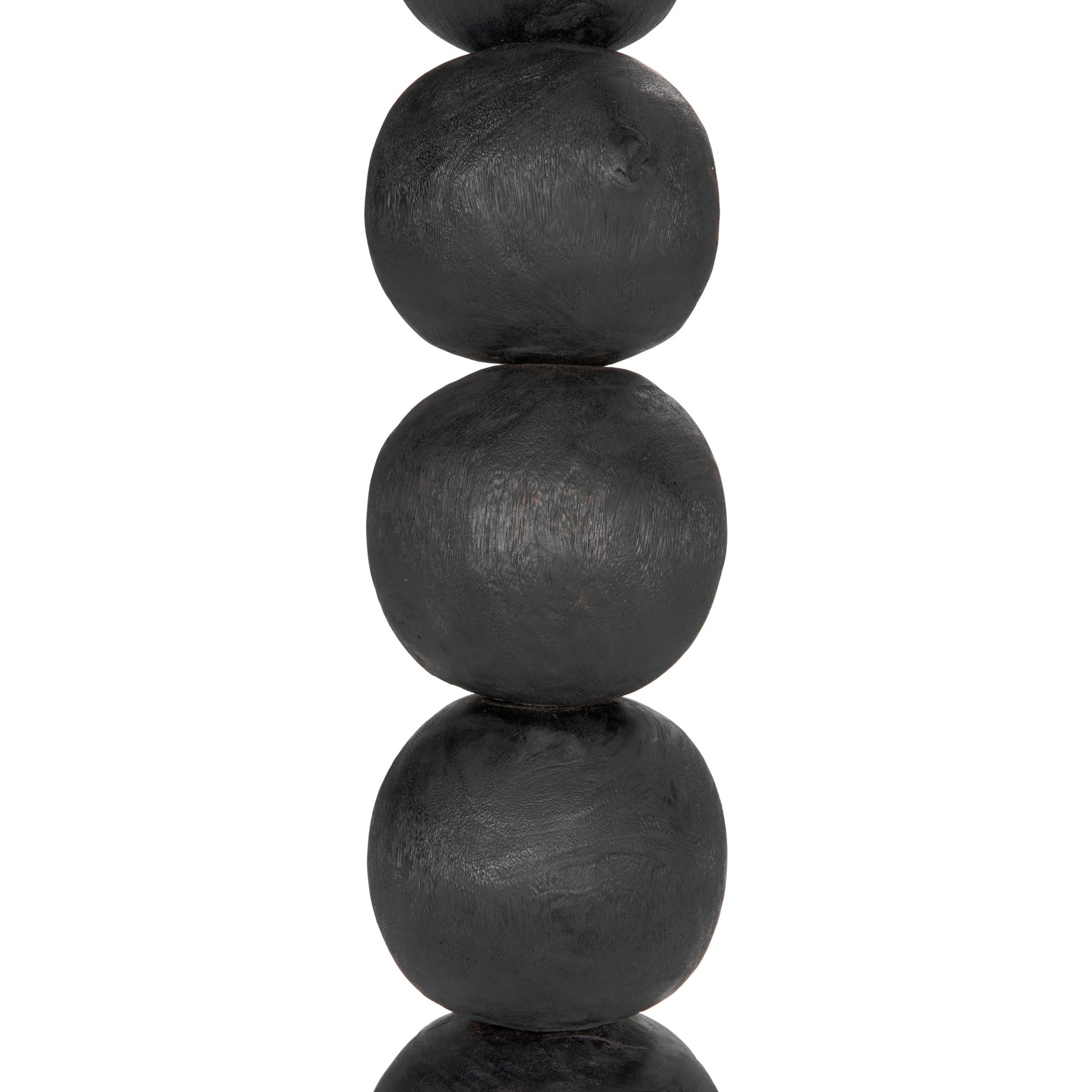 Alpha by Noir in burnt black. Made from munggur and industrial steel in a modern style.