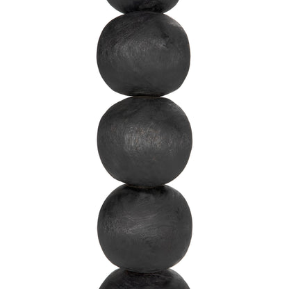 Alpha by Noir in burnt black. Made from munggur and industrial steel in a modern style.