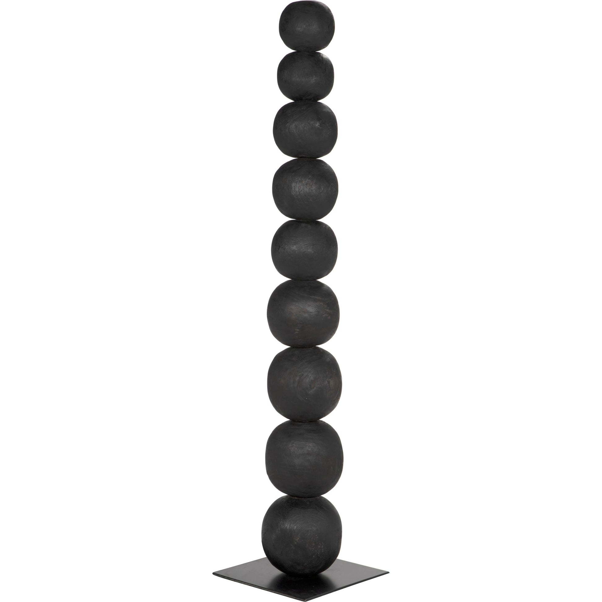 Alpha by Noir in burnt black. Made from munggur and industrial steel in a modern style.