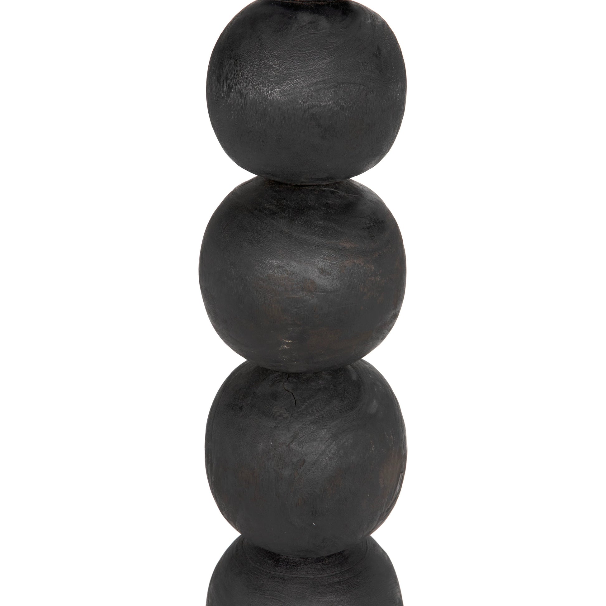 Alpha by Noir in burnt black. Made from munggur and industrial steel in a modern style.