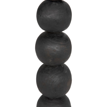 Alpha by Noir in burnt black. Made from munggur and industrial steel in a modern style.