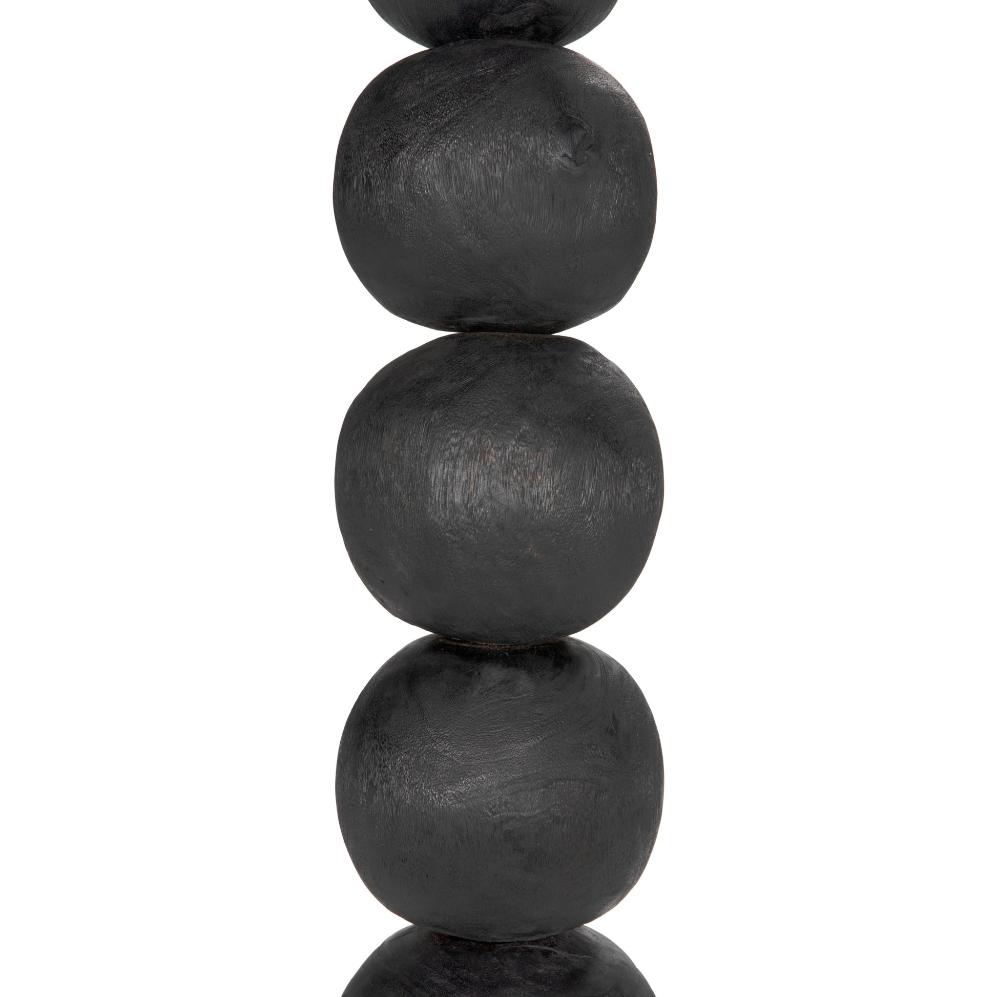 Alpha by Noir in burnt black. Made from munggur and industrial steel in a modern style.
