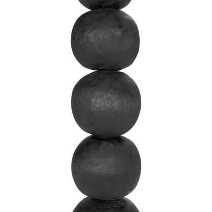 Alpha by Noir in burnt black. Made from munggur and industrial steel in a modern style.