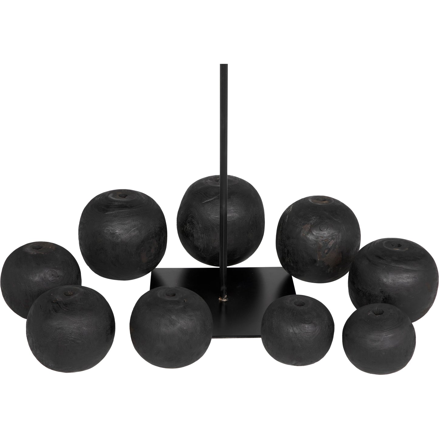 002 SI-2018518 | Additional Silo | Alpha by Noir in burnt black. Made from munggur and industrial steel in a modern style.