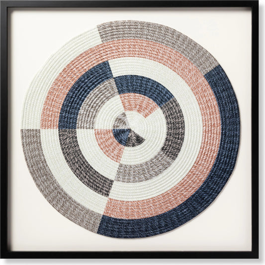 Twezzle Wall Art by Loloi in multi, grey. Made from polypropylene in a modern style.