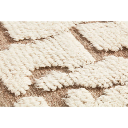 Lamba Wall Art by Loloi in ivory, beige. Made from wool in a modern style.