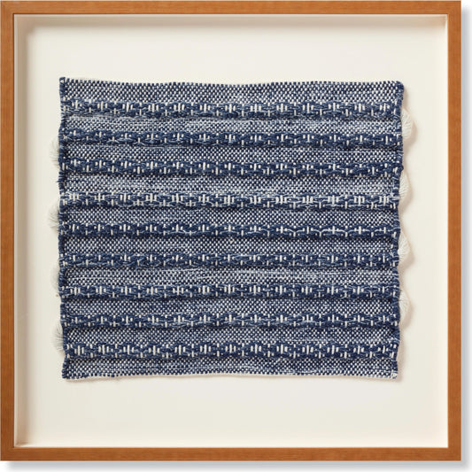 Ramble Wall Art by Loloi in blue, ivory. Made from wool in a modern style.