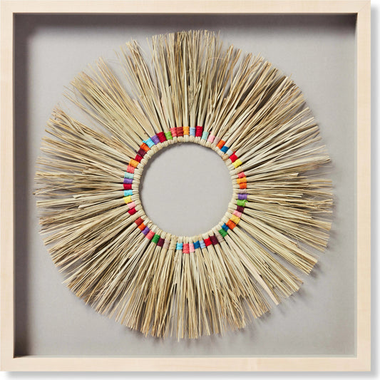 Rainbow Wreath Wall Art by Loloi in multi. Made from unique in a modern style.