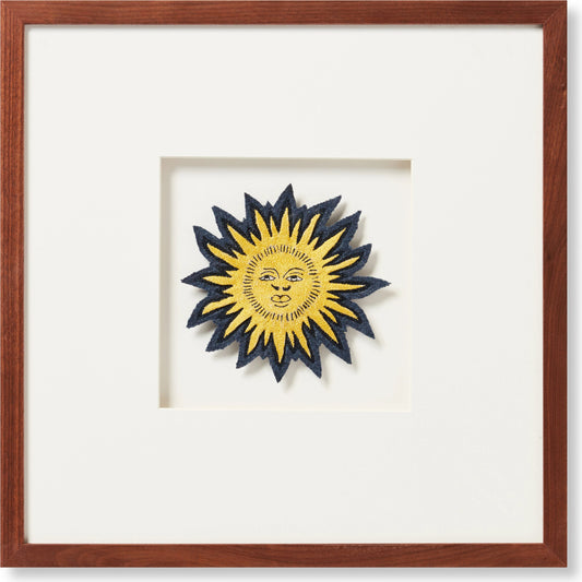 Beams Patch Wall Art by Loloi in yellow, beige. Made from cotton in a modern style.