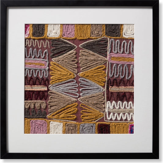 Garfunkel Wall Art by Loloi in pink, multi. Made from 93% wool / 7% silk in a eclectic & global style.