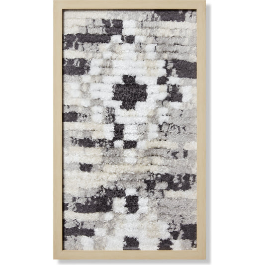 Gobi Wall Art by Loloi in grey, ivory. Made from polyester in a modern style.