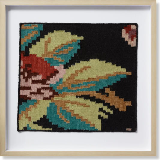 Primrose Wall Art by Loloi in black, multi. Made from 100% wool in a unique style.
