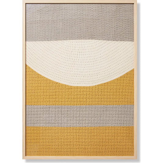 Proof Read Wall Art by Loloi in gold, grey. Made from cotton in a modern style.