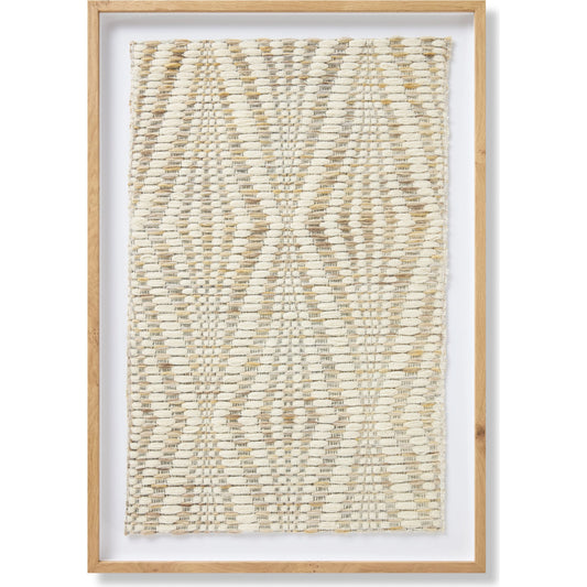 Scandia Wall Art by Loloi in ivory, multi. Made from 50% wool / 50% polyester in a modern style.
