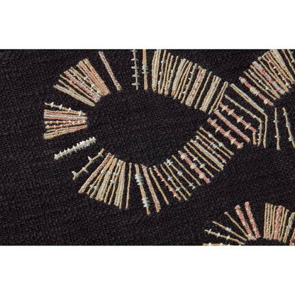 Snake Eyes Wall Art by Loloi in black, beige. Made from cotton in a modern style.