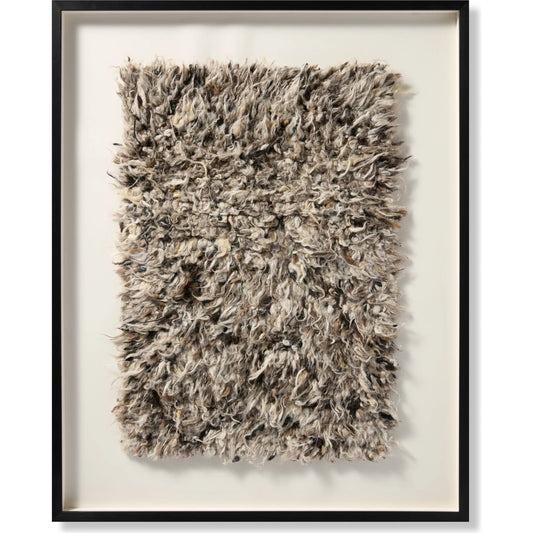 Suri Wall Art by Loloi in grey, ivory. Made from 100% wool in a unique style.