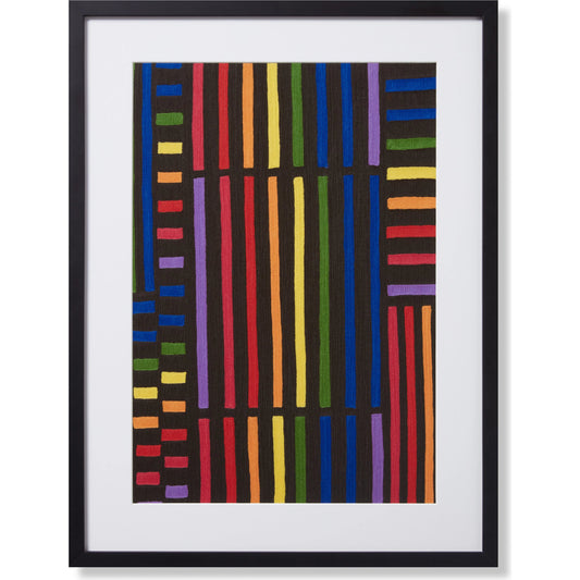 Community Wall Art by Loloi in multi, black. Made from cotton in a modern style.