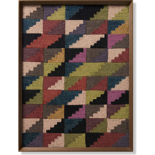Bolivia Wall Art by Loloi in multi, black. Made from 100% wool in a modern style.
