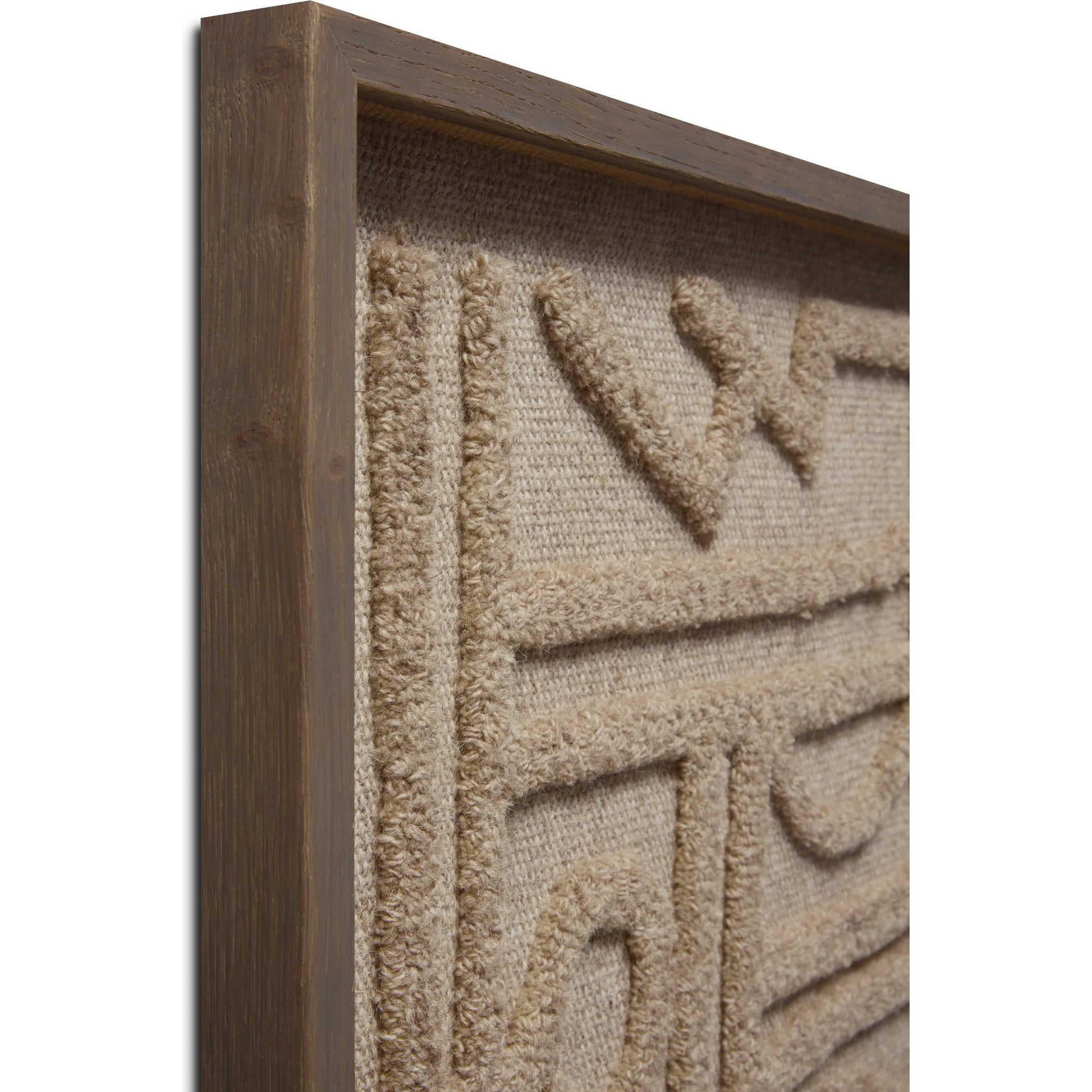 Symbolism Wall Art by Loloi in beige, ivory. Made from 100% wool in a modern style.