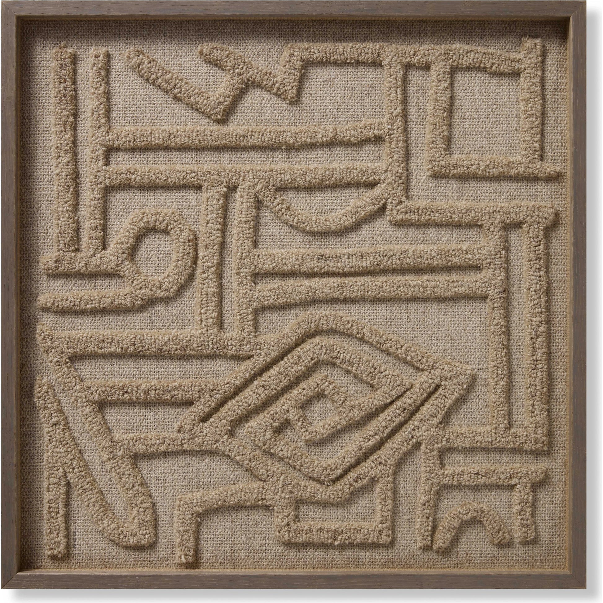 Symbolism Wall Art by Loloi in beige, ivory. Made from 100% wool in a modern style.