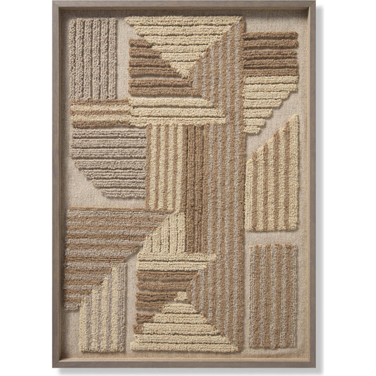 Legendary Wall Art by Loloi in grey, ivory. Made from 100% wool in a modern style.