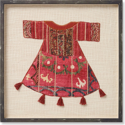 Gilan Wall Art by Loloi in red, ivory. Made from cotton in a unique style.