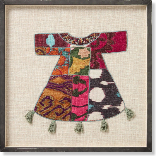 Abbas Wall Art by Loloi in multi, ivory. Made from cotton in a modern style.