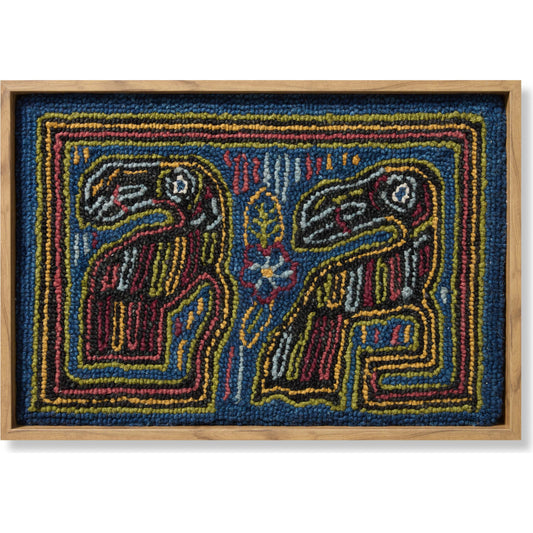 Tucan Wall Art by Loloi in multi, black. Made from 100% wool in a modern style.