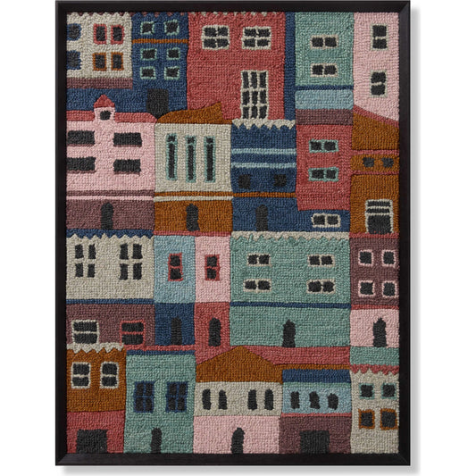 Bahamas Wall Art by Loloi in multi, blue. Made from 100% wool in a modern style.