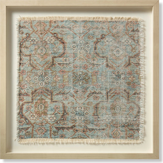 Oatman Wall Art by Loloi in rust, blue. Made from cotton / polyester in a modern style.