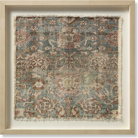 Williamsburg Wall Art by Loloi in rust, blue. Made from cotton / polyester in a modern style.