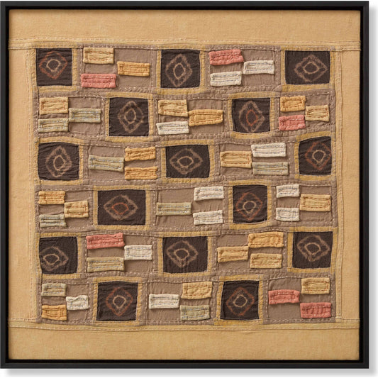 Namib Wall Art by Loloi in tan, brown. Made from cotton in a modern style.