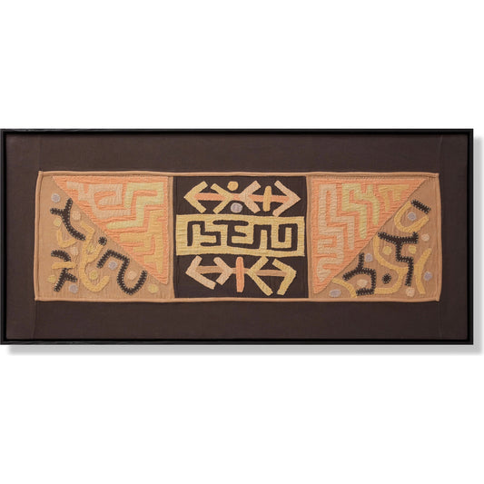 Nyiri Wall Art by Loloi in tan, brown. Made from cotton in a modern style.