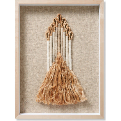 Michelle Wall Art by Loloi in beige, ivory. Made from wool, jute in a modern style.