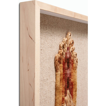 Chrissy Wall Art by Loloi in beige, orange. Made from wool, jute in a eclectic & global style.
