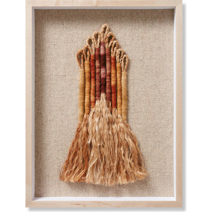 Chrissy Wall Art by Loloi in beige, orange. Made from wool, jute in a eclectic & global style.