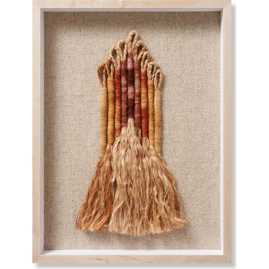 Chrissy Wall Art by Loloi in beige, orange. Made from wool, jute in a eclectic & global style.