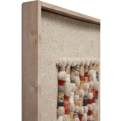 Vetiver Wall Art by Loloi in beige, multi. Made from wool, jute in a modern style.