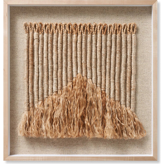 Theri Wall Decor by Loloi in beige, brown. Made from wool, jute in a unique style.