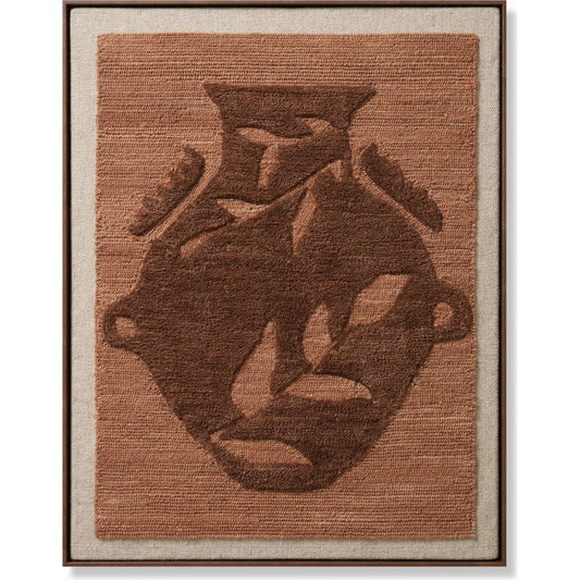 Narin Wall Decor by Loloi in brown, orange. Made from 100% wool in a unique style.